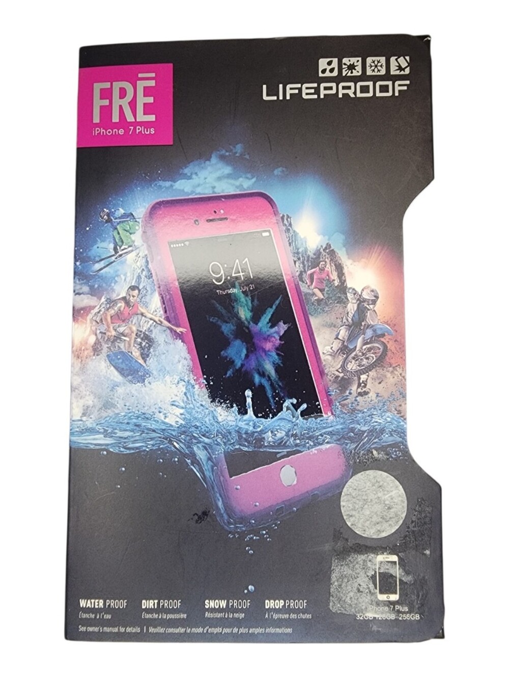 NIB Fre Lifeproof iPhone 7 Plus Case with Built-in Screen Protector